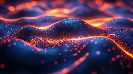 Wall Mural - the abstract neural network 3d illustration features big data concepts and global databases with a c