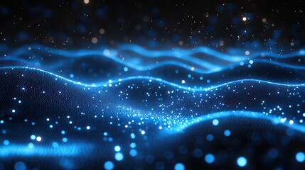 Wall Mural - the abstract rays background highlights artificial intelligence and futuristic digital themes agains