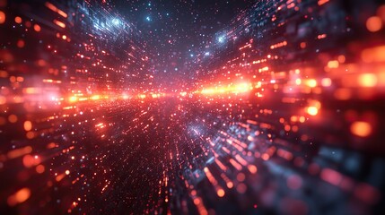 Wall Mural - the abstract technology background is ai-generated, featuring advanced digital elements and futurist