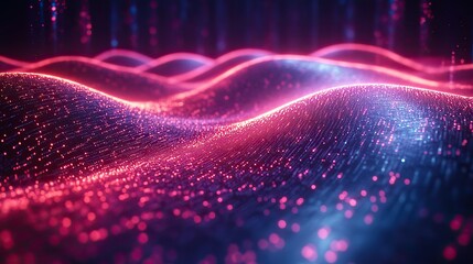 Wall Mural - the abstract technology background with artificial intelligence highlights futuristic perspectives a