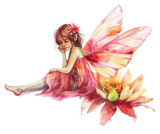 PNG Dreamy fairy watercolor art