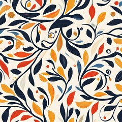 carpet or tile pattern 2d illustrator doodle wallpaper