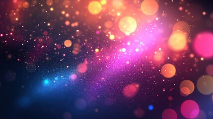 Wall Mural - vibrant chromatic color with bokeh effect - abstract background for creative design.