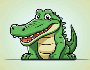 Poster - crocodile mascot logo vector