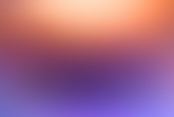 Poster - Orange top and lilac color down. Blur plain empty backdrop AI graphic.