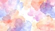© Wimon - Sunset-inspired watercolor background with warm oranges, pinks, and purples