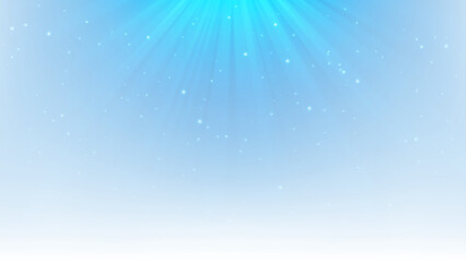 Wall Mural - Blue Light Shining with Sparks, Isolated on White Background, Vector Illustration