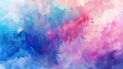 Canvas Print - Colorful_Cool_Watercolor_Blended_Background