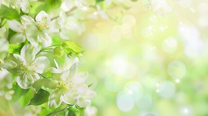 Wall Mural - Green_fresh_flowers_sunshine_halo_display_board_