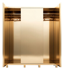 Poster - PNG Wardrobe furniture gold white background.