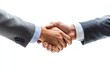 © Worrapol - Sealed Deal: A powerful handshake between two business professionals symbolizes trust, partnership, and the closing of a significant deal. The image exudes professionalism and mutual respect.