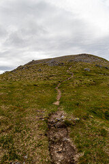 Wall Mural - Hiking route across Carn Eighe, Glen Affric Scottish highlands