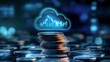 © RM Graphics - Stack of coins symbolizing growing expenses in cloud computing