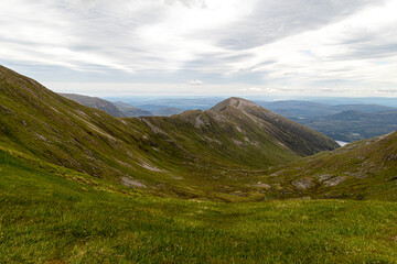 Wall Mural - Hiking route across Carn Eighe, Glen Affric Scottish highlands