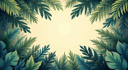 Wall Mural - jungle background