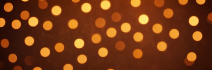 Leinwandbilder - a pattern of small, round lights in various shades of orange and yellow, creating a warm, glowing effect against a dark background