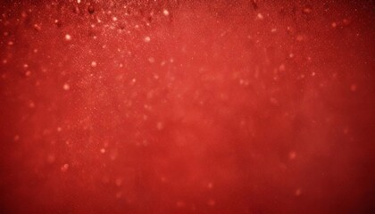 Leinwandbilder - a close-up view red liquid surface with small white specks scattered across it, creating a textured and abstract appearance