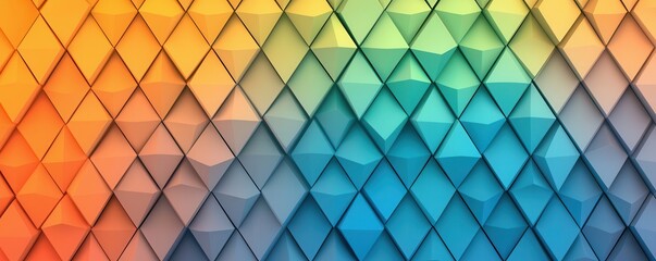 Wall Mural - Abstract Geometric Pattern with Gradual Color Transition.