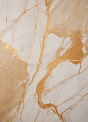 Poster - a close-up view marble surface with a striking pattern of gold and white swirls and lines