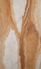 Fototapete - a close-up view marble surface with a textured, marbled pattern of light and dark brown hues