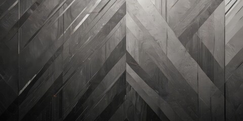 Aufkleber - a close-up view textured, abstract pattern composed of diagonal lines and rectangles in shades of gray and black