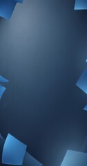 Leinwandbilder - a dark blue background with scattered, overlapping blue shapes that appear to be floating or floating in the air, creating a sense of depth and movement