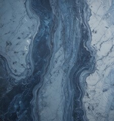 Leinwandbilder - a close-up view marble surface with a striking pattern of blue and white swirls and lines, creating a sense of movement and depth