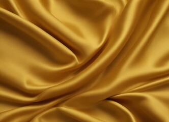 Aufkleber - a close-up view shiny, golden-colored fabric, likely silk, with a smooth, flowing texture