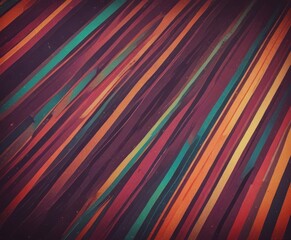 Fototapete - a vibrant abstract pattern composed of diagonal lines in various colors, including shades of orange, green, blue, and purple, creating a dynamic and visually striking composition