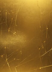 Poster - a close-up view textured golden surface, with a golden hue and intricate patterns created by the interplay of light and shadow