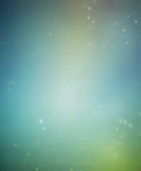 Poster - a blurred, abstract background with a gradient of blue and green colors, resembling a starry night sky