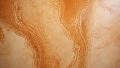 Poster - a close-up view marble surface with a swirling pattern of orange and brown hues, creating a sense of movement and texture