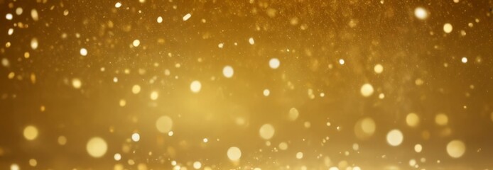 Poster - Glowing golden particles fill the frame, creating a mesmerizing and ethereal atmosphere