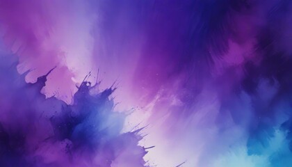 Aufkleber - a vibrant abstract background with a gradient of purple and blue hues, creating a sense of depth and movement