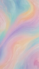 Poster - a vibrant abstract pattern with swirling, multicolored lines and curves, creating a sense of movement and fluidity The colors used are predominantly pastel shades of pink,