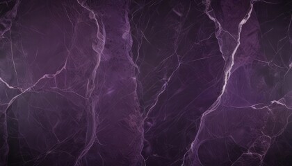 Leinwandbilder - a close-up view dark purple marble surface with a textured and cracked appearance