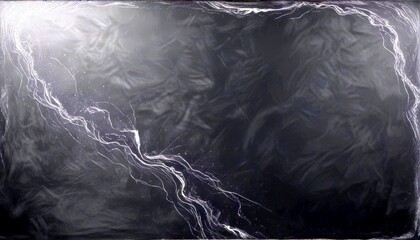 Poster - a dark, abstract painting with a sense of movement and energy, featuring a dark background and white lines that appear to be swirling or curving