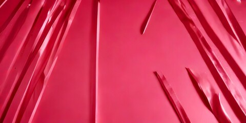 Poster - a close-up view pink surface with a diagonal pattern of vertical and horizontal lines, creating a sense of movement and depth
