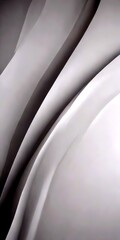 Fototapete - a minimalist abstract design with a gradient of gray and white colors, creating a sense of depth and movement