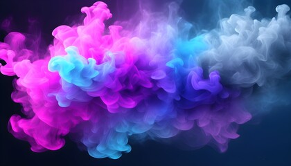 Wall Mural - Dynamic Whirls of Swirling Smoke in Motion