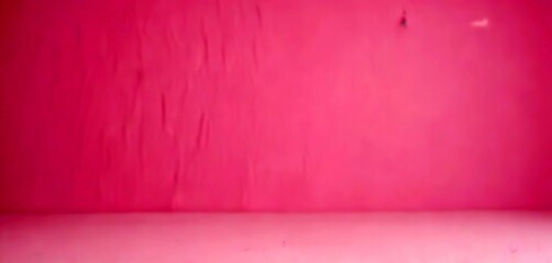 Poster - A pink wall with a small hole in the top left corner