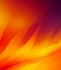 Leinwandbilder - a vibrant abstract background with a gradient of warm colors, transitioning from a deep orange at the top to a fiery red at the bottom The colors are slightly blurred, creating