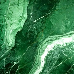 Leinwandbilder - a close-up view marble surface with a greenish-blue hue, featuring a pattern of white and green swirls and lines