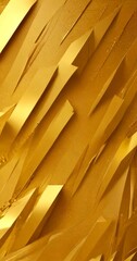 Leinwandbilder - a close-up view golden metallic surface with a textured, jagged pattern The golden color is prominent, creating a striking contrast against the background The
