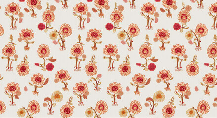 Sticker - seamless pattern with strawberries