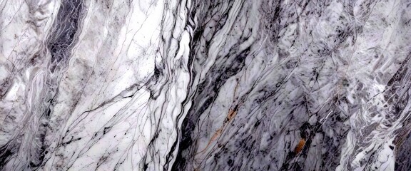 Leinwandbilder - a close-up view marble surface with a textured, marbled pattern in shades of gray and white