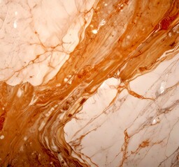 Aufkleber - Marble with a swirling pattern of light and dark brown hues, creating a sense of movement and depth