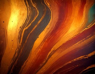 Aufkleber - a close-up view swirling pattern of dark and light brown lines, with some areas appearing darker than others, creating a sense of depth and movement