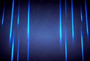 Fototapete - a dark background with vertical blue lines of varying lengths, creating a sense of depth and dimension The lines appear to be glowing, suggesting a source of light or energy