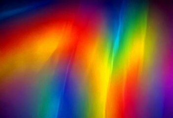 Fototapete - The displays a vibrant rainbow, with its colors transitioning from red to orange, yellow, green, blue, and purple, creating a mesmerizing and visually striking pattern